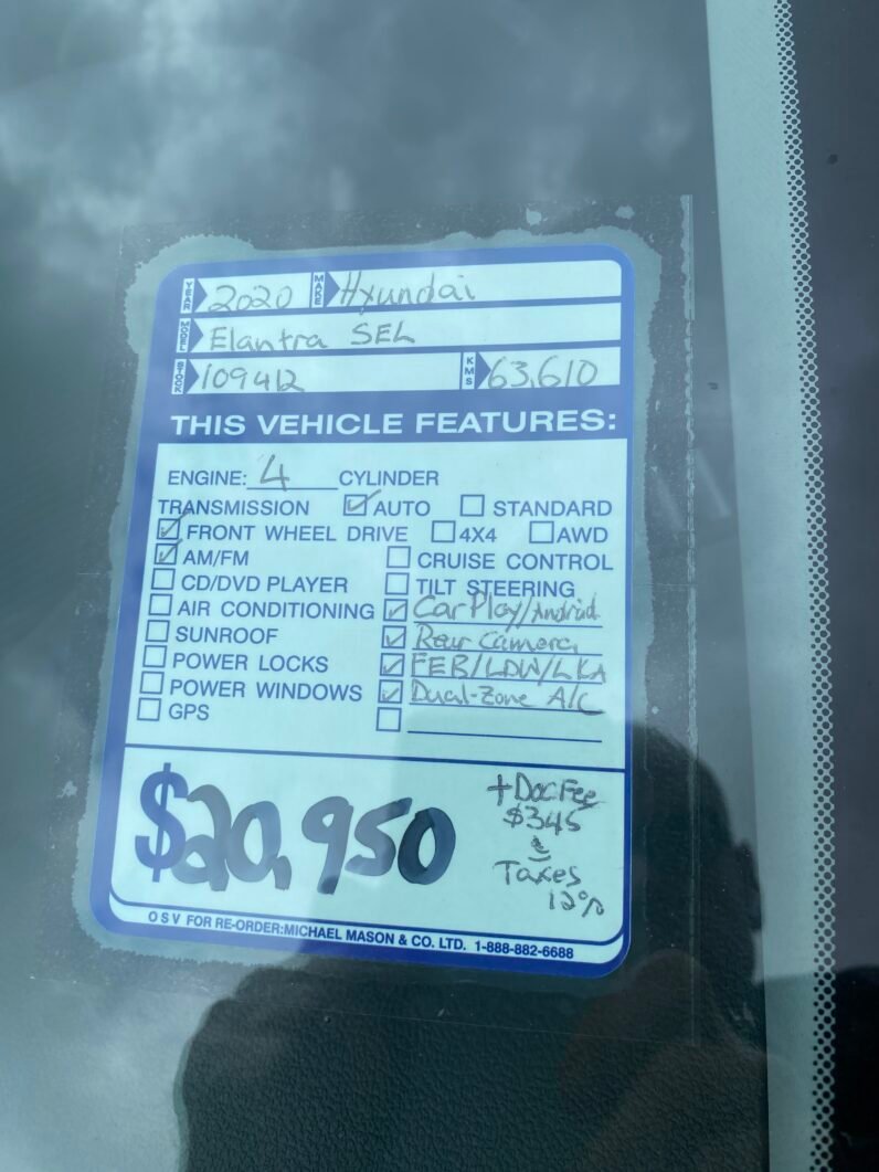 
								Hyundai Elantra SEL full									